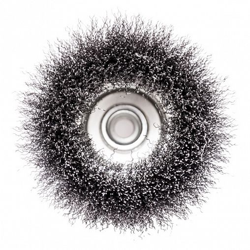 Щетка для УШМ Beorol, чашка, 100 мм, М14, гофрированная проволока фото