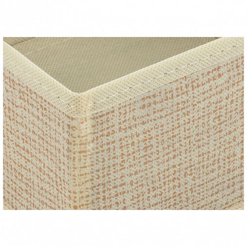 Коробка для хранения Leonord, (16 x 16 x 10 см) 2 шт + (32 x 16 x 10 см) 1 шт, бежевая фото