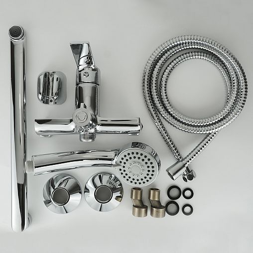 Смеситель для ванны с душем ESKO St.-Petersburg SPB 31, с длинным изливом, однорычажный, хром фото