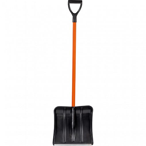 Лопата для уборки снега Cycle Витязь Standart, с металлическим черенком, 380 x 365 мм фото