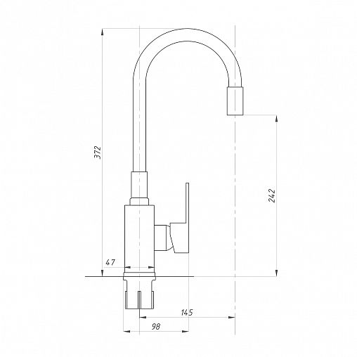 Смеситель для кухни Tsarsberg TSB-732-WH03, с гибким изливом, белый/хром фото