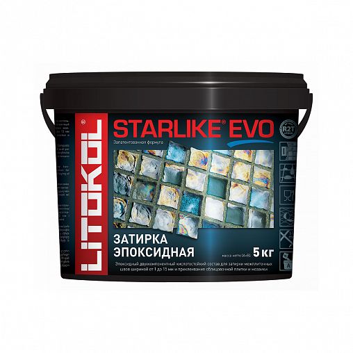 Затирка эпоксидная двухкомпонентная Litokol Starlike Evo S.100, Bianco ...