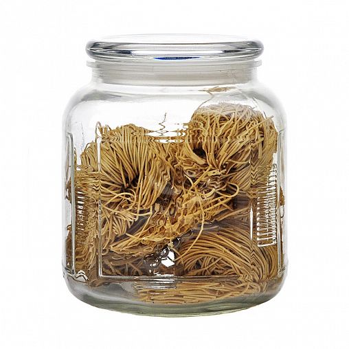 Банка для сыпучих продуктов Mallony Aria, стеклянная, с крышкой, 2 л фото