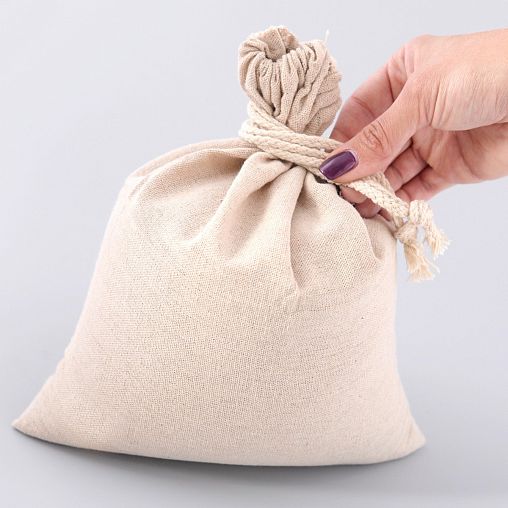 Мешок для хранения продуктов Мультидом, с завязками, лен, 30 x 35 см фото