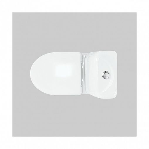 Унитаз напольный ободковый Sanita Идеал Стандарт, 61,8 x 34 x 77 см, белый фото