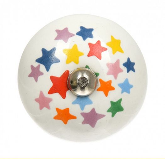 Ручка для мебели Blumen Haus Звезды, керамическая фото