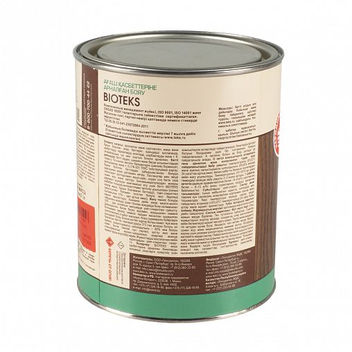 Краска для деревянных фасадов Bioteks, полуглянцевая, база D, бесцветная, 0,9 л фото