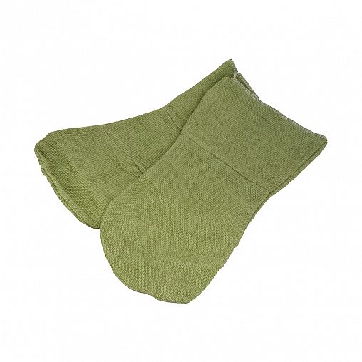 Краги сварщика брезентовые огнеупорные, с двойным наладонником фото