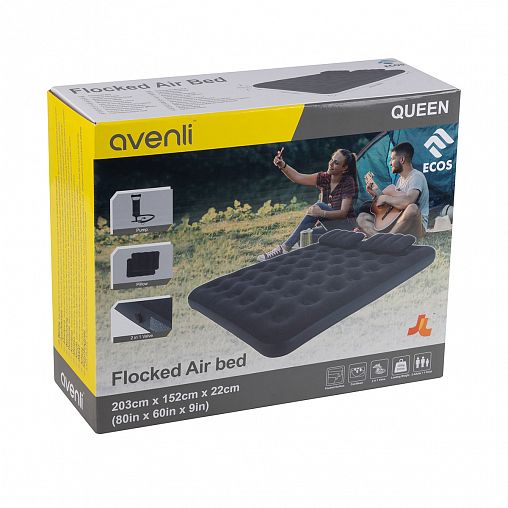 Матрас надувной Avenli Queen-size 21470, ручной насос, 203 x 152 x 22 см фото Матрас надувной Avenli Queen-size 21470, ручной насос, 203 x 152 x 22 см фото