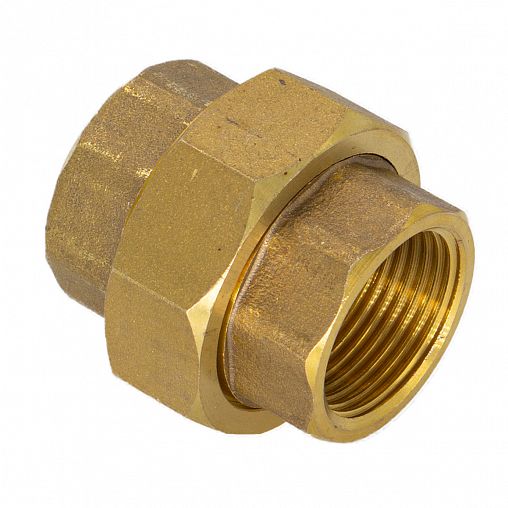 Муфта разъемная с накидной гайкой СТМ CRSAF034, 3/4", внутренняя/внутренняя резьба, латунь фото
