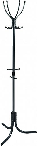 Вешалка напольная Nika Комфорт, 4 крючка, 60 x 60 x 180 см, черная фото
