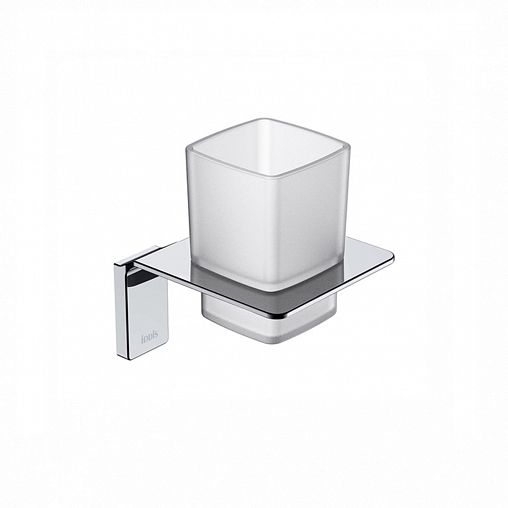 Стакан для зубных щеток IDDIS Slide, с настенным держателем, хром фото