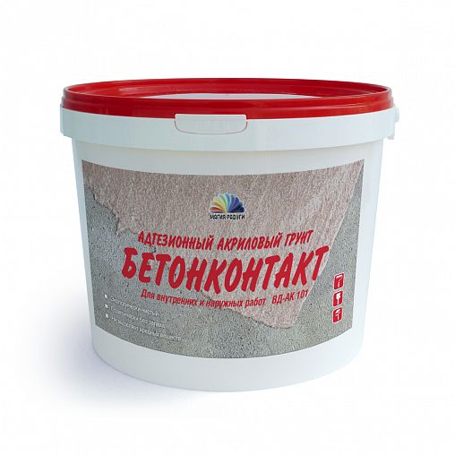 Грунтовка адгезионная бетон-контакт Магия Радуги ВД-АК-101, 6 кг фото