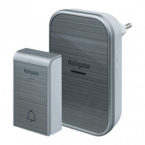 Беспроводной дверной звонок Navigator NDB-D-AC04-1V1-S, 1 кнопка фото