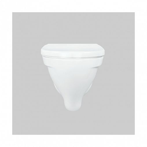 Унитаз подвесной ободковый Sanita Luxe Attica, 36 x 36,5 x 49 см, белый фото