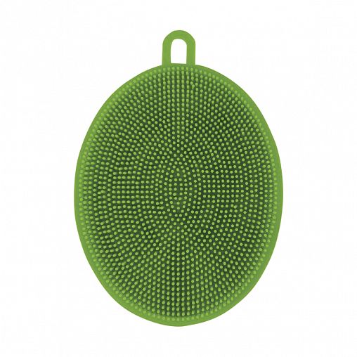 Губка силиконовая Рыжий кот, 12 x 9 см фото