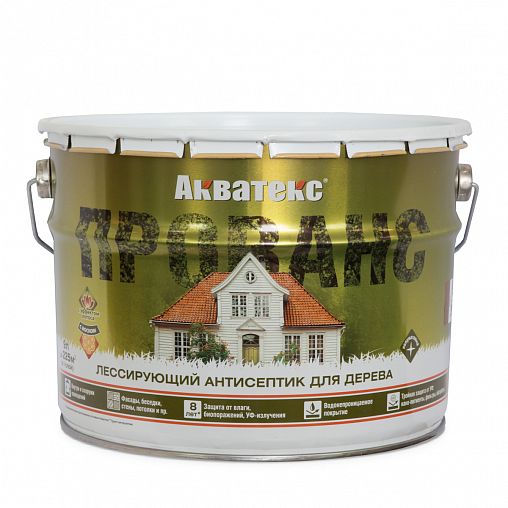 Антисептик для дерева Акватекс Прованс, лессирующий, полуматовый, 9 л, венге фото
