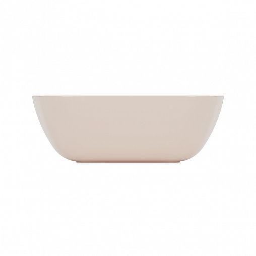 Тарелка суповая Альтернатива Квадро, пластиковая, 16 см, бежевая фото