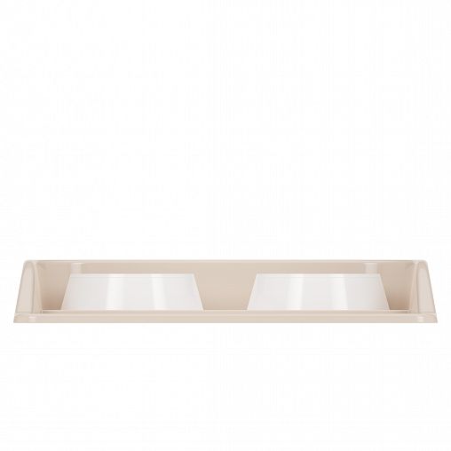 Миска для животных Альтернатива, на подставке, 0,3 л, 2 шт, бежевая фото