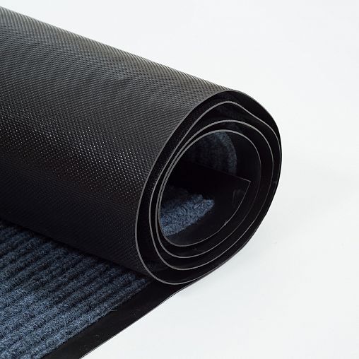 Коврик придверный SunStep Ребристый, влаговпитывающий, 100 x 200 см, серый фото