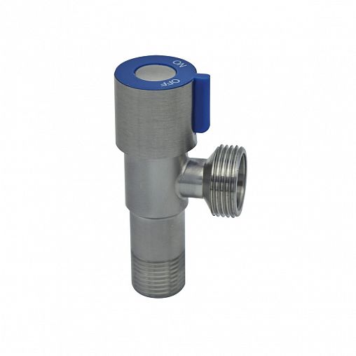 Кран угловой Fashun A54897C-1, наружная-наружная резьба 1/2" x 3/4", сатин фото