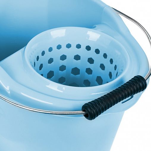 Ведро Моп с отжимом Spin&Clean Vogue, 12 л, небесно-голубое фото