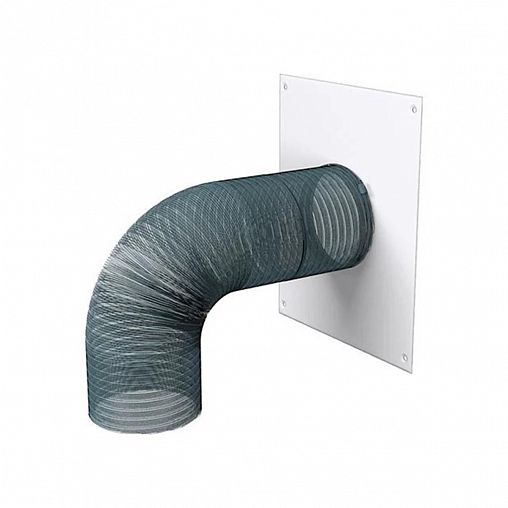 Площадка торцевая Era 100ПТМ, эмалированная сталь, для воздуховода d 100 мм, 236 x 196 мм фото