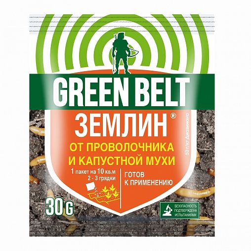 Средство от почвообитающих вредителей Green Belt Землин, 30 г фото