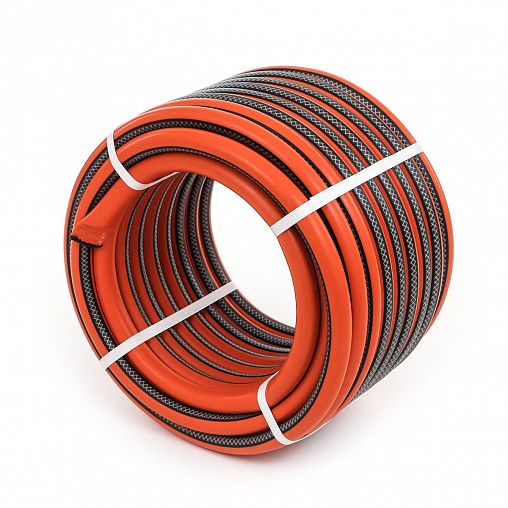 Шланг для полива армированный Жук Классик, 3 слоя, 3/4", 50 м, черный фото