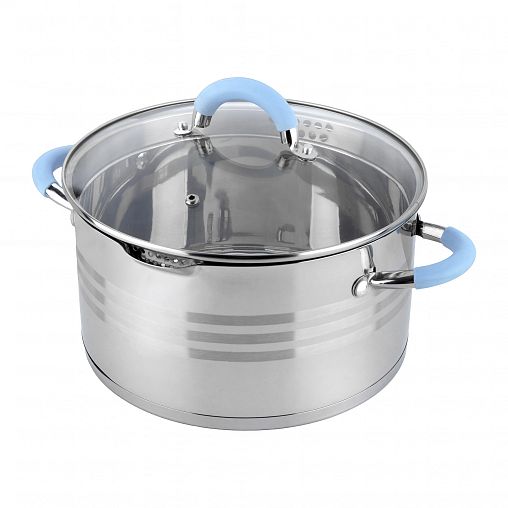 Кастрюля Mallony Melodia с крышкой, нержавеющая сталь, 5,8 л фото