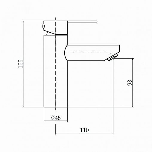 Смеситель для раковины с коротким изливом Fashun A51101-8, белый фото