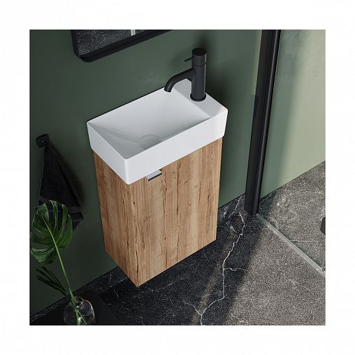 Тумба под раковину подвесная Sancos Mini MN35EGL, 35,5 x 20,5 x 50 см фото