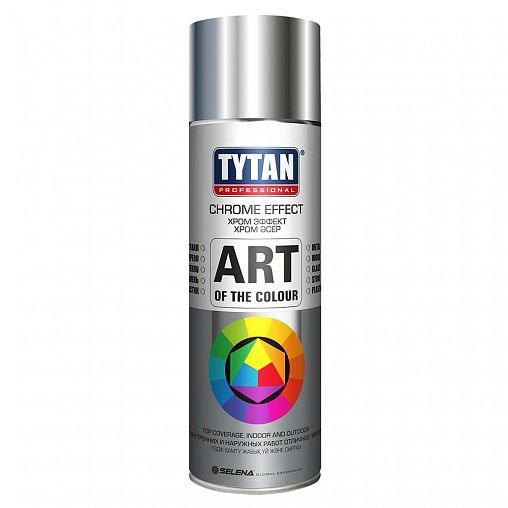 Аэрозольная краска Tytan Professional Art of the color, глянцевая, 400 мл, хром фото