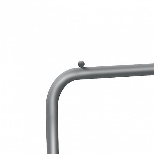 Вешалка напольная гардеробная Nika ВГ1, 2 полки, 151 x 82 x 38,5 см, серый фото