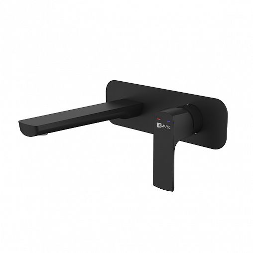Смеситель для раковины Lemark Ursus LM7226BL, однорычажный, черный фото
