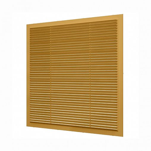 Вентиляционная решетка Era 3838С беж, пластиковая, с сеткой, 385 x 385 мм фото