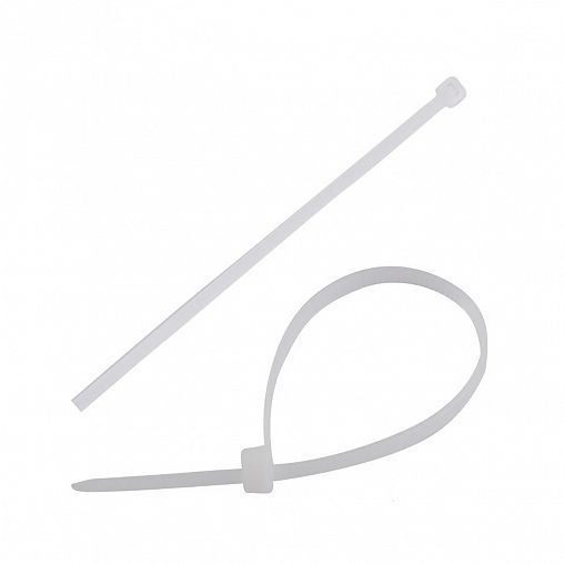 Хомут-стяжка Park, нейлон, 2,5 x 200 мм, 100 шт, белый фото