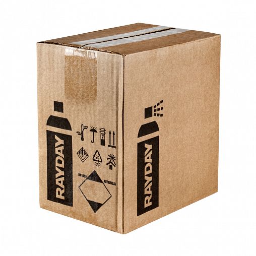 Краска аэрозольная акриловая Rayday RD-064, глянцевая, 520 мл, RAL 8003, коричневая фото
