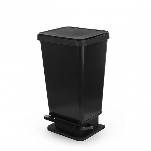 Контейнер для мусора с педалью Альтернатива, 30 л, черный фото