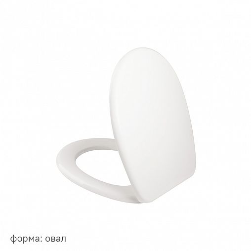 Сиденье для унитаза IDDIS ID 01 046.1 bel, 43,5 x 34,5 x 4,3 см, белое фото