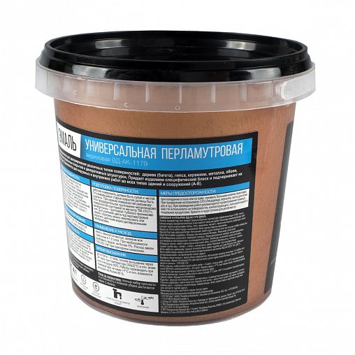 Эмаль универсальная перламутровая VGT ВД-АК-1179, 1 кг, бронза фото