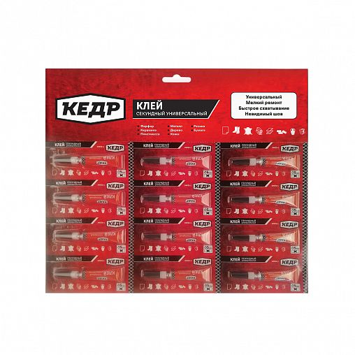 Клей секундный универсальный Кедр, гель, 3 г фото