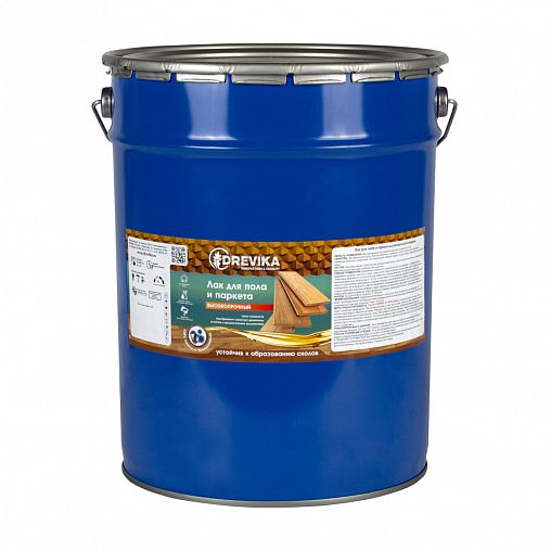 Лак для паркета и мебели Drevika, алкидный, глянцевый, 18 кг фото