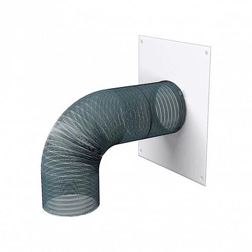 Площадка торцевая Era 120ПТМ, эмалированная сталь, для воздуховода d 120 мм, 236 x 196 мм фото