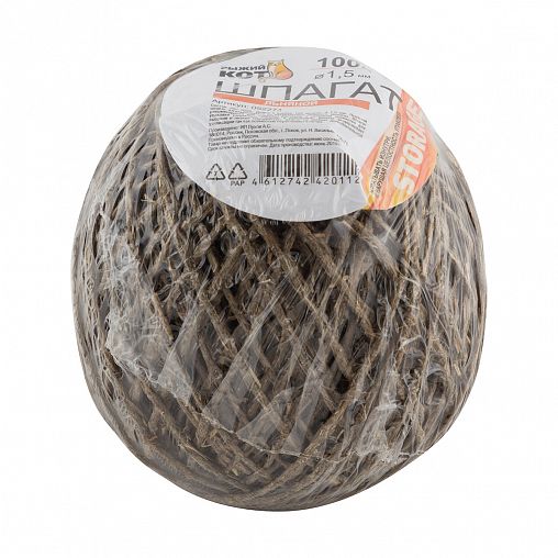 Шпагат льняной Рыжий кот, 1000 текс, 100 м фото