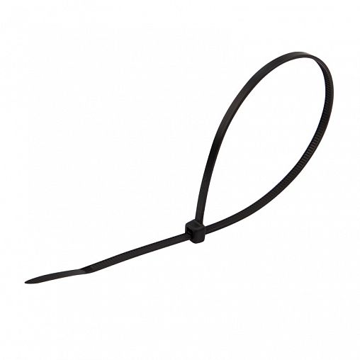Хомут-стяжка Rexant, нейлон, 3,6 x 250 мм, 25 шт, черный фото