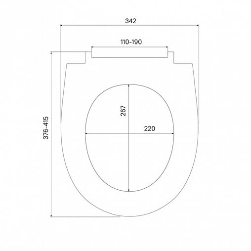 Сиденье для унитаза IDDIS Soft Close 007, 41,5 x 34,2 x 3,8 см, белое фото