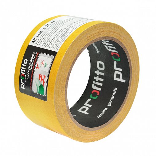 Скотч двусторонний полипропиленовый Profitto, 48 мм x 20 м фото