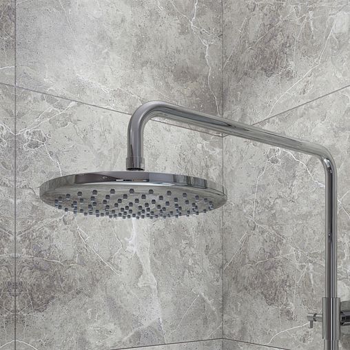 Душевая система с тропическим душем IDDIS Ray, хром фото