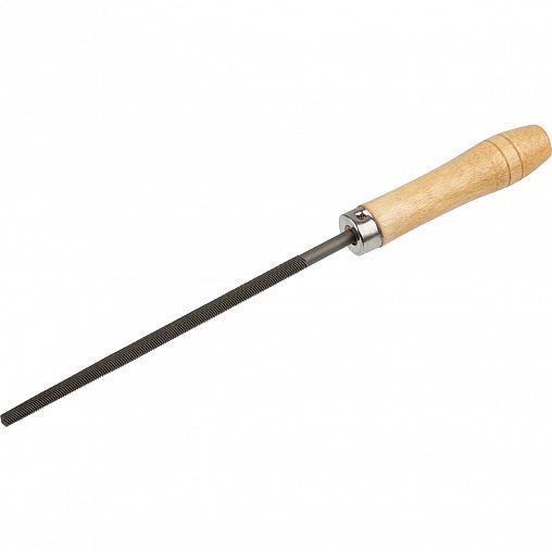 Напильник круглый по металлу Park класс 2, деревянная рукоятка, 150 мм фото